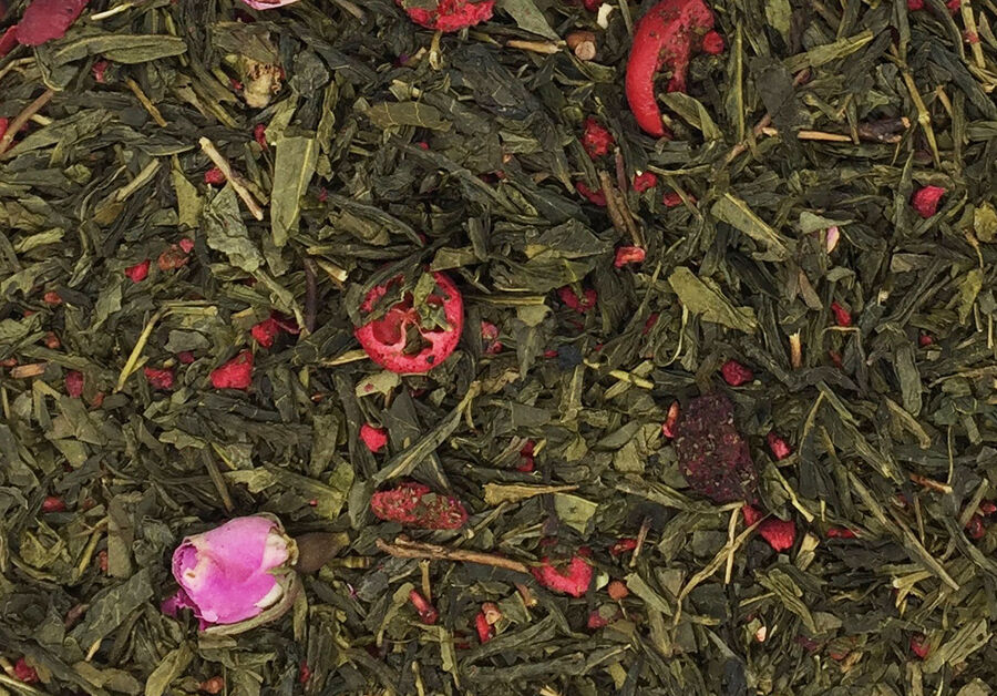 Teeblatt Cranberry Rose Gruentee Mischung Teeladen Teeblatt Aarau Schweiz